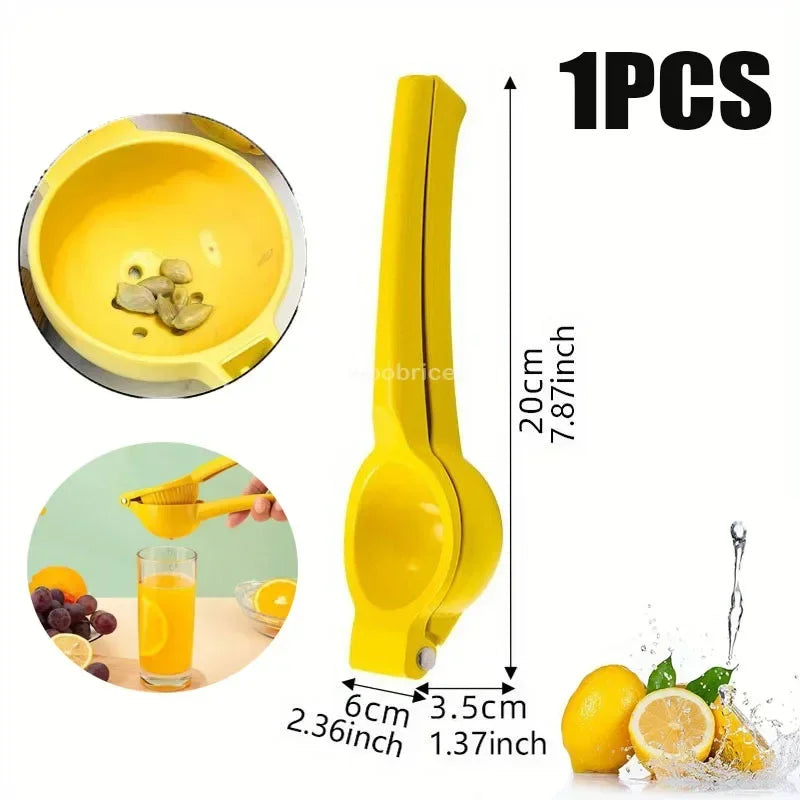 Presse-Citron Manuel en Aluminium – Presse-Agrumes à Levier avec Filtre à Pépins