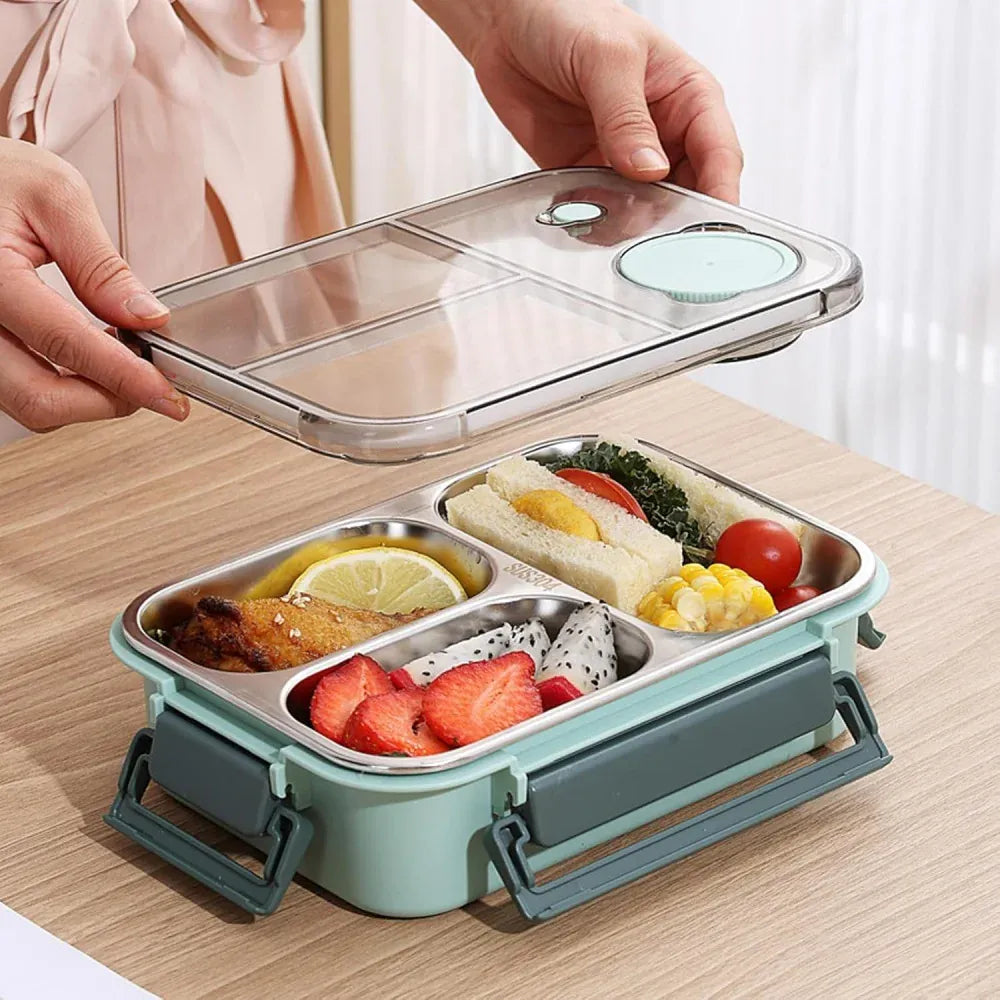 Lunch Box Isotherme 850ml Inox 304 avec Compartiments et Soupe lunchbox