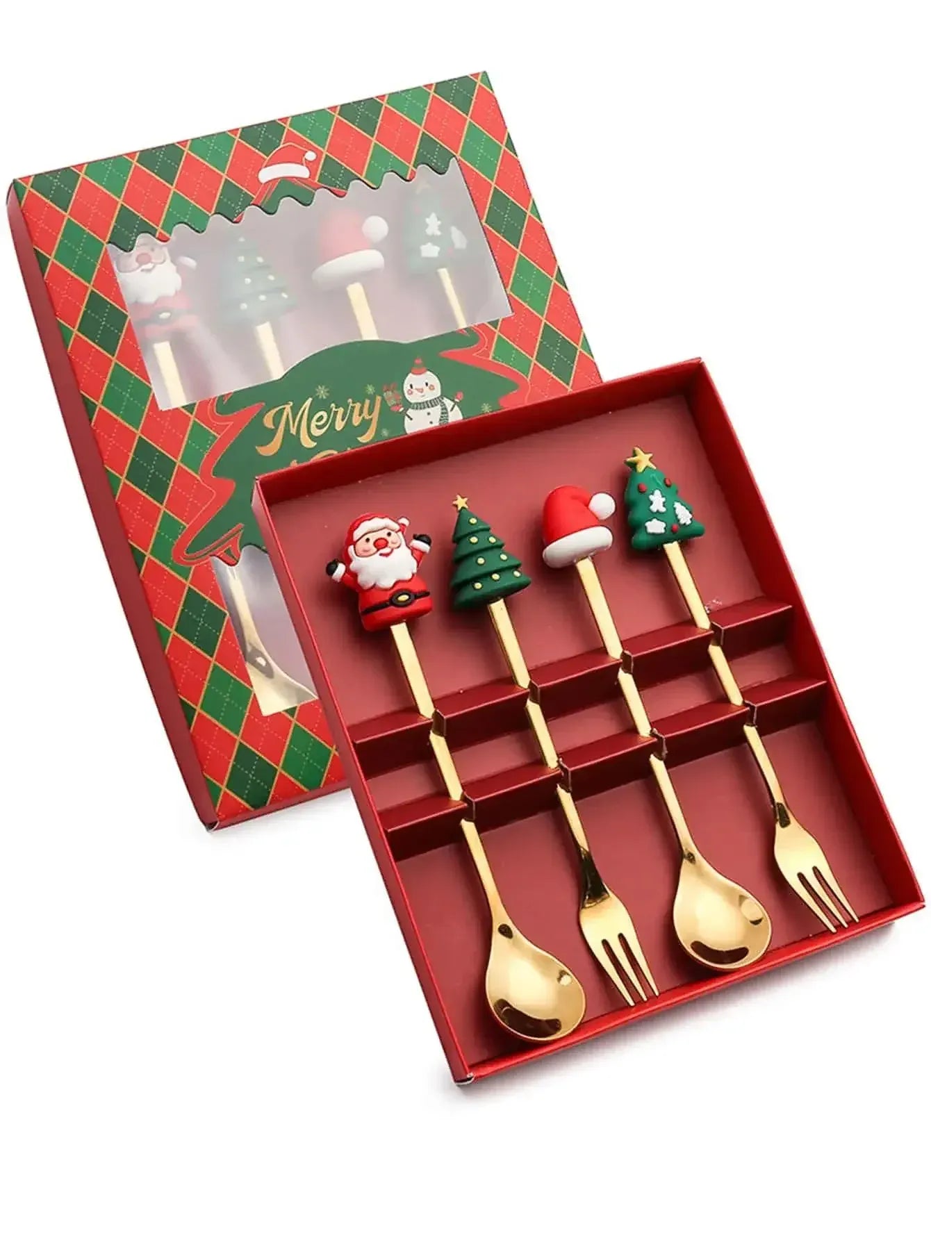 Coffret Couverts de Noël 2/4/6 pièces