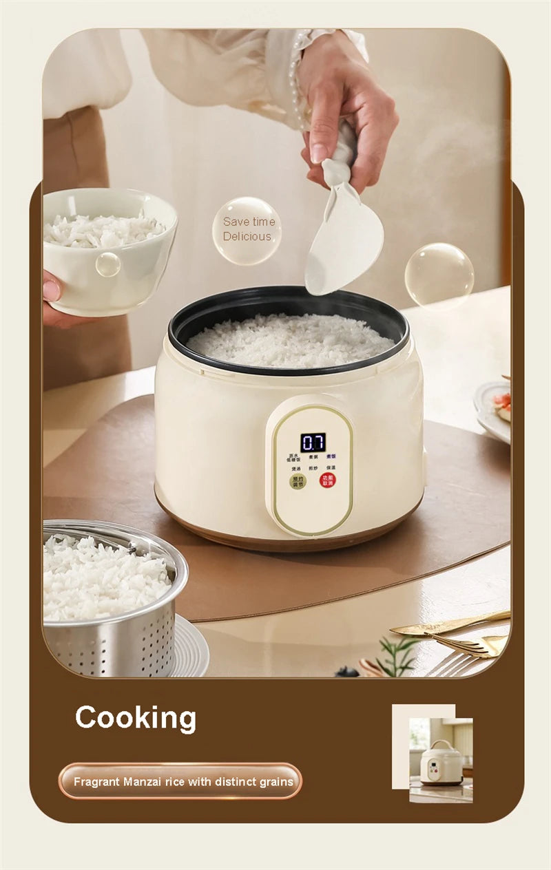 Riz cuit et panier égouttoir