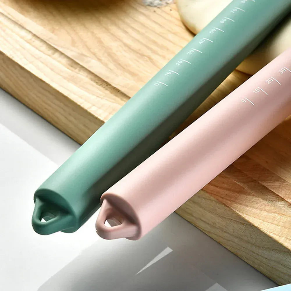 Rouleau à pâtisserie en silicone de 26 cm avec graduation - Outil de cuisson pour pâte et biscuits rouleaupatisserie
