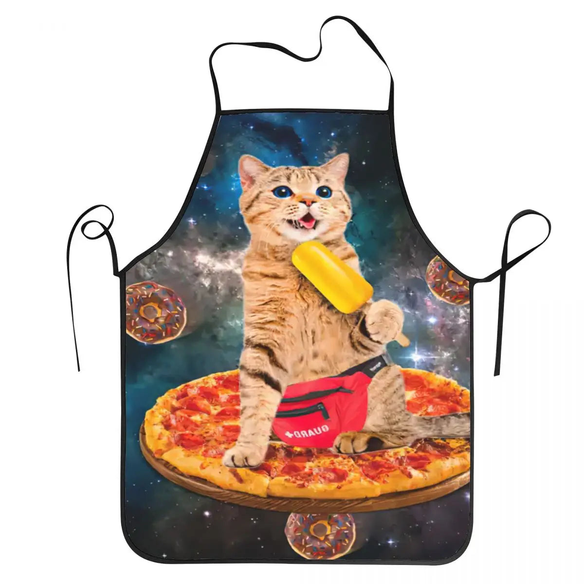 Tablier cuisine chat espace meme original - Oxford - chefs cuisiniers tablier