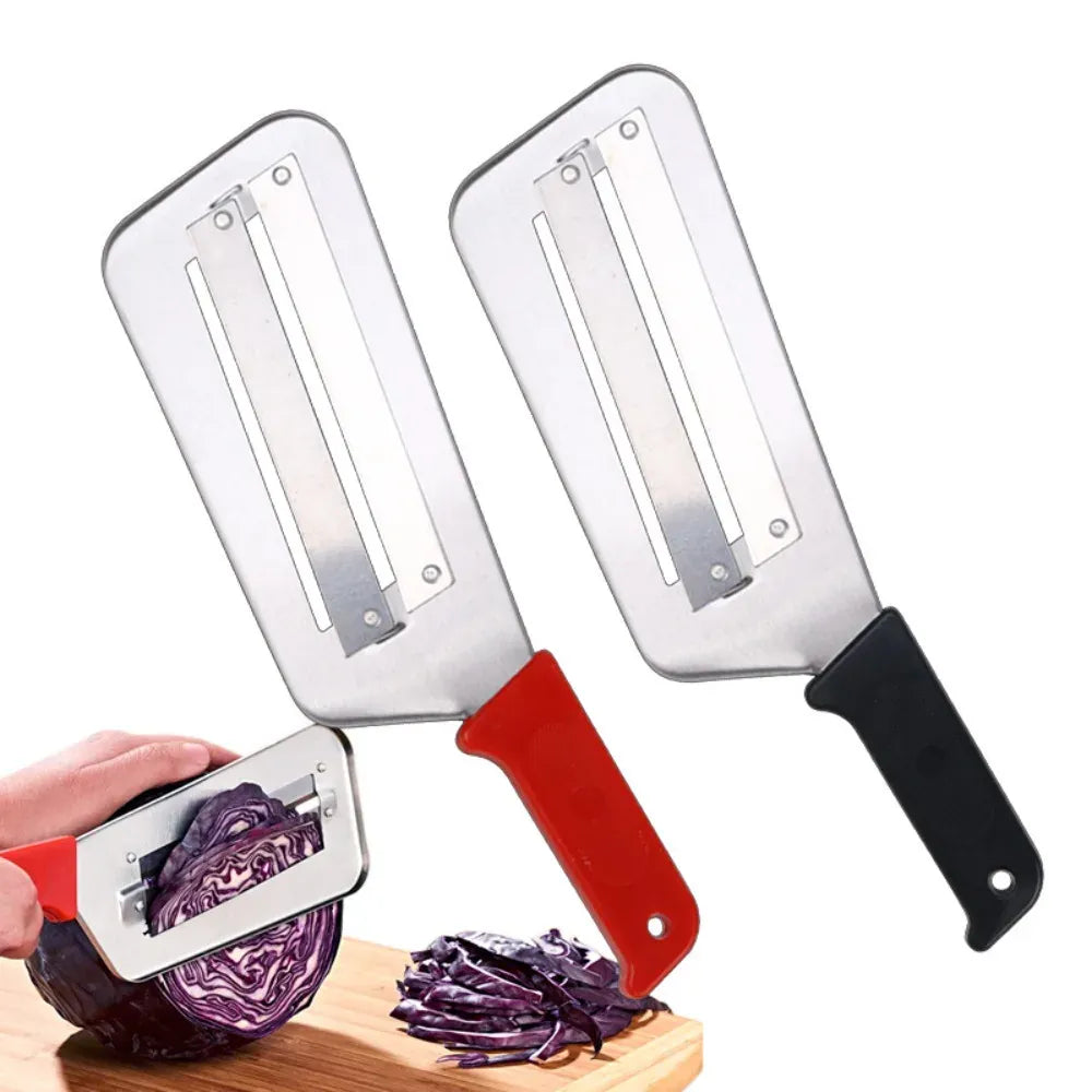Coupe-légumes Inox Multifonction | Slicer Lame Plate Acier 2 pièces Coupe Légumes