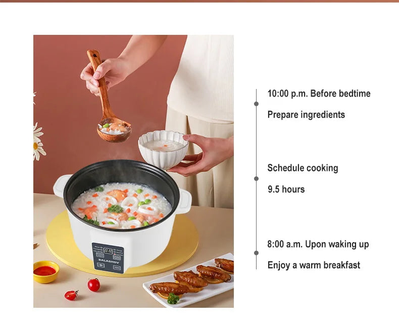 Porridge programmé la veille pour le petit-déjeuner