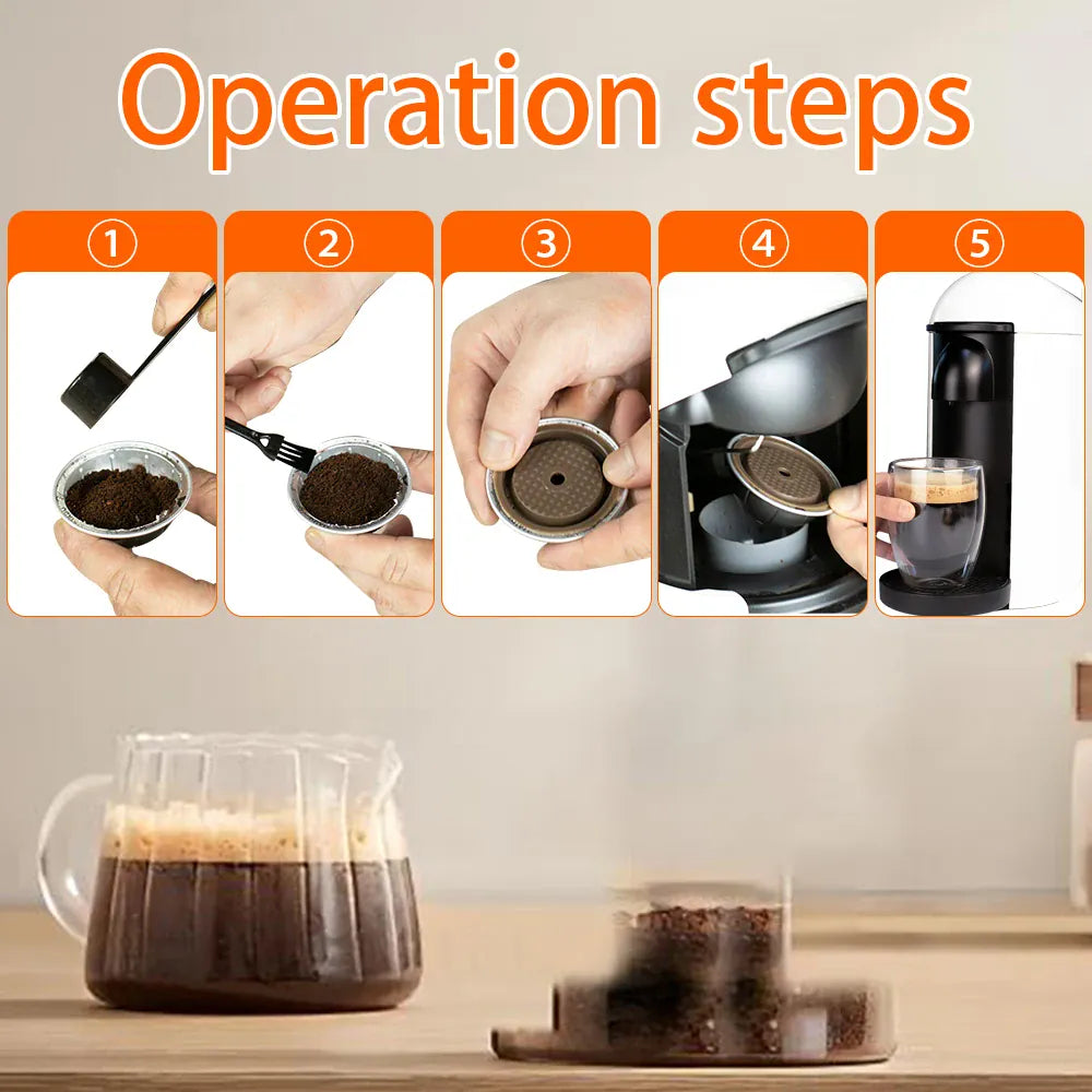 lot de trois couvercles silicone pour café Vertuo