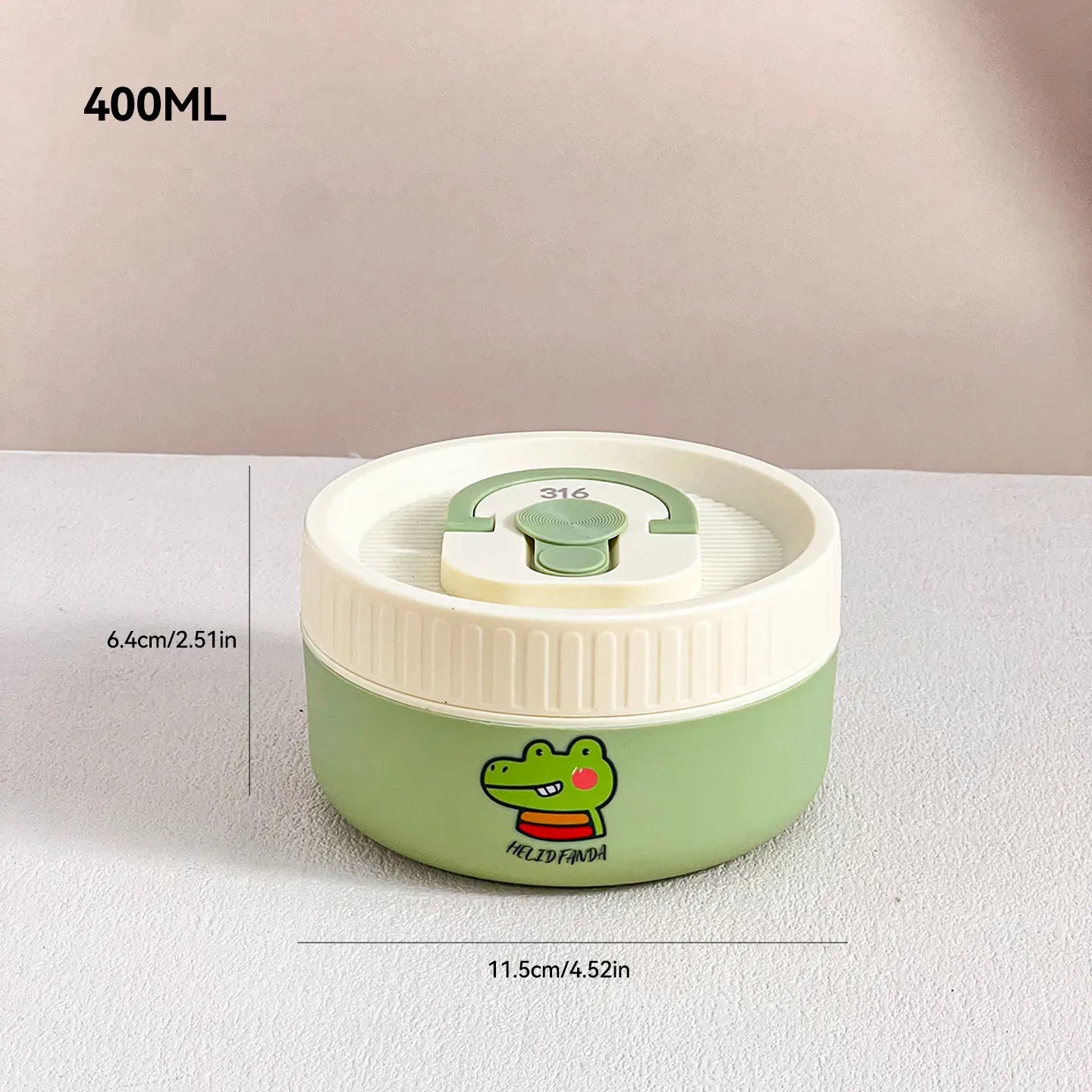 Ensemble de 2 Lunchbox cylindriques isothermes pour enfants (1 litre) Lunchbox