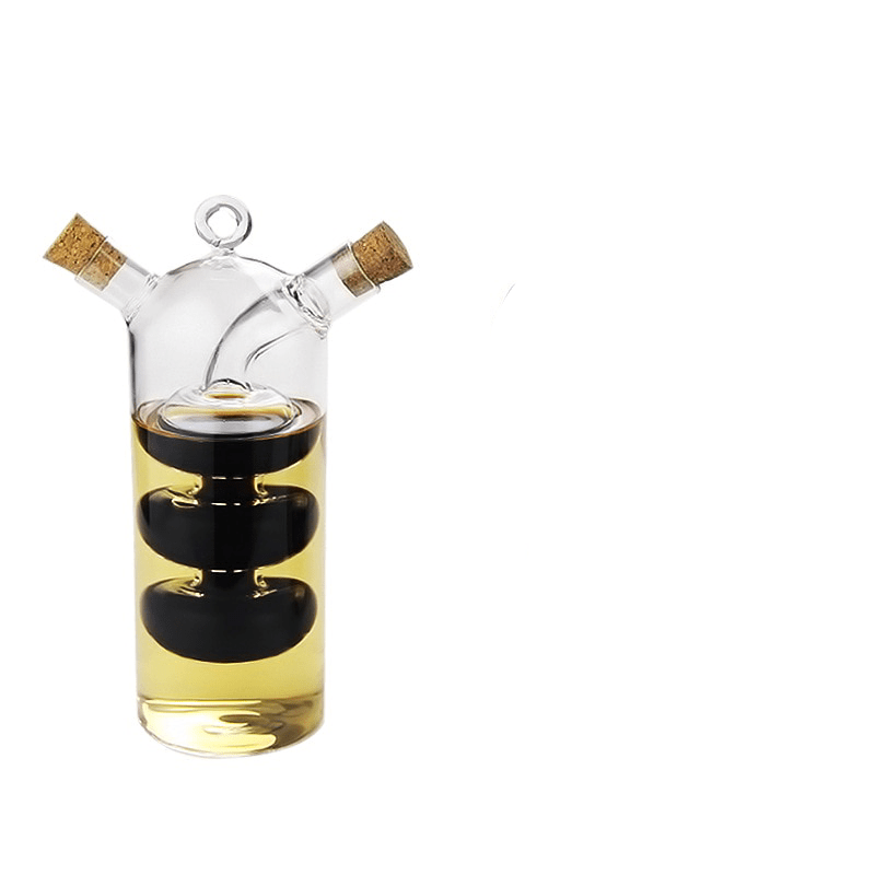 Bouteille italienne transparente duo huile et vinaigre