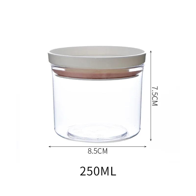 Lot de 4 Boîtes Hermétiques Transparentes avec Joint Coloré Boîtes Hermétiques