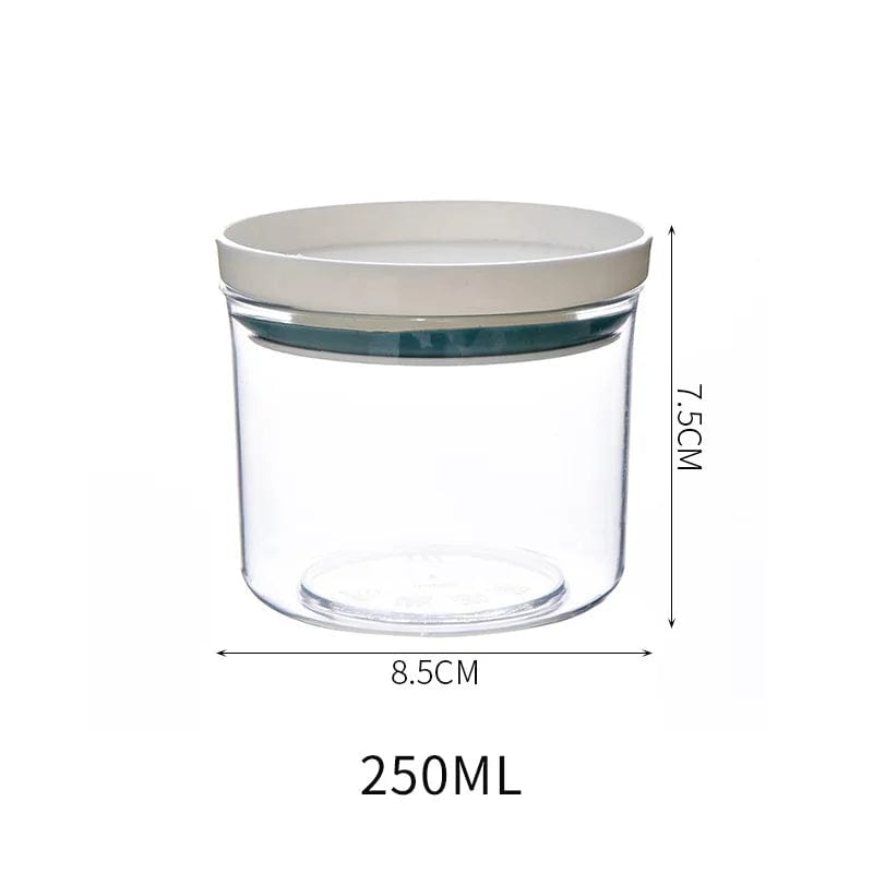 Lot de 4 Boîtes Hermétiques Transparentes avec Joint Coloré Boîtes Hermétiques