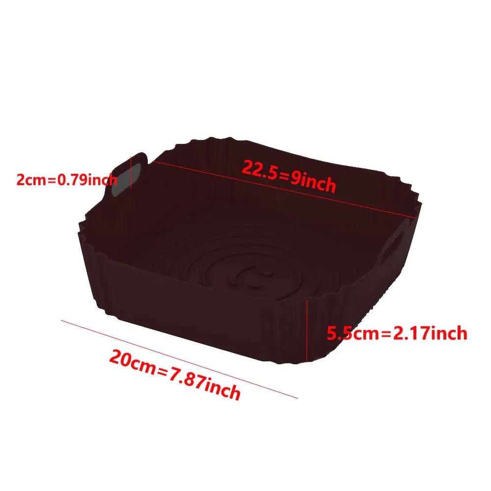 Moules en Silisone Carrés pour Air Fryer Air Fryer