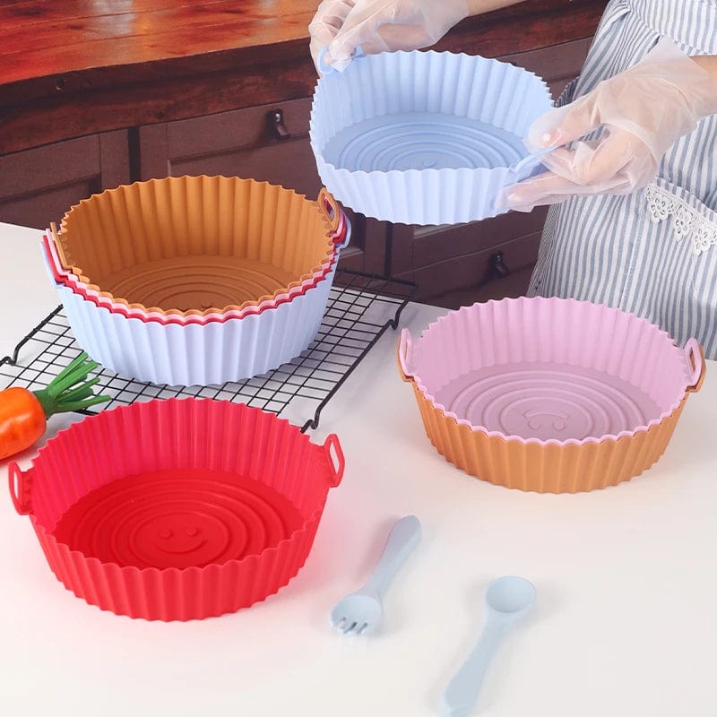 Moules en Silisone Ronds pour Air Fryer Air Fryer