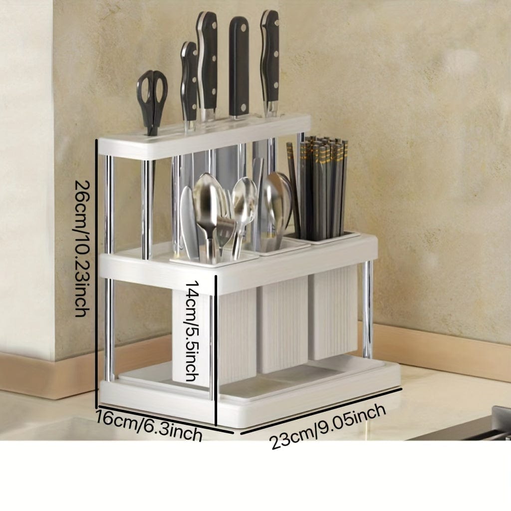 Porte-couteaux Cuisine Intégré - Boîte Rangement Couverts