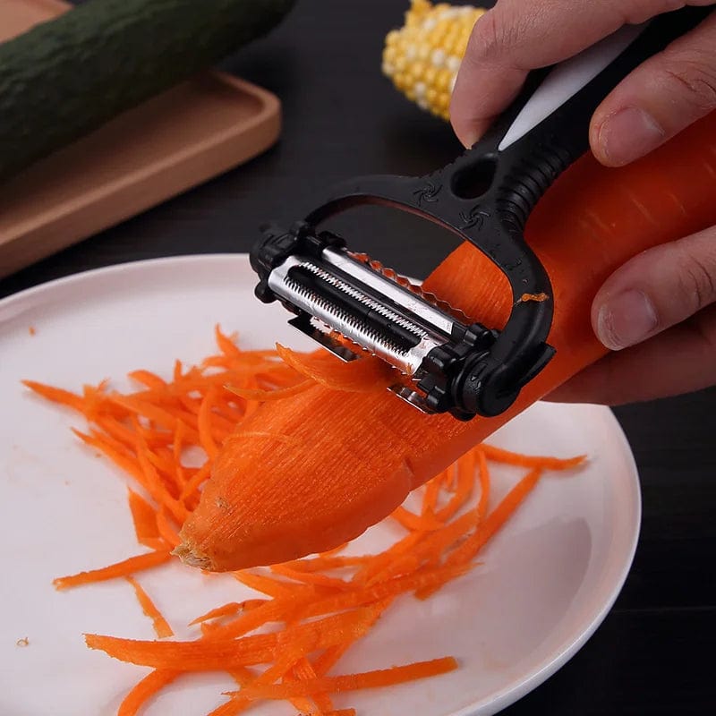 Râpe à Légumes Rotative 3 Lames en 1 Coupe Légumes