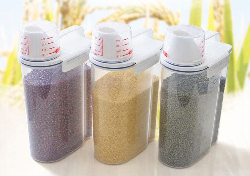 Récipient de stockage alimentaire avec bec verseur et doseur gradué Boîtes Hermétiques