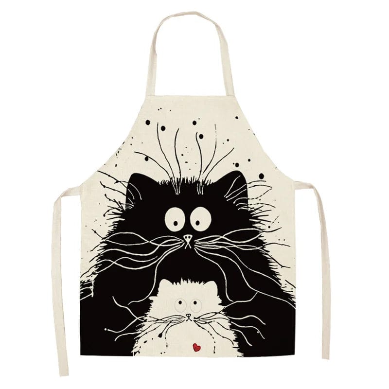 Tablier de cuisine Dessins de Chats Mignons en Famille - Cute Family Cats tablier