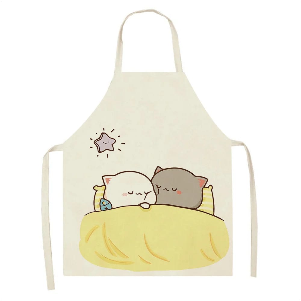 Tablier de Cuisine Kawaï Chats Cartoons Mignons - Taille Adulte tablier