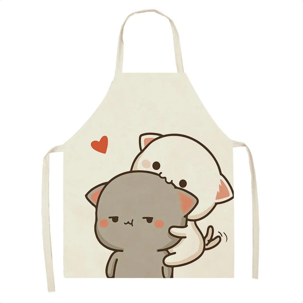 Tablier de Cuisine Kawaï Chats Cartoons Mignons - Taille Adulte tablier