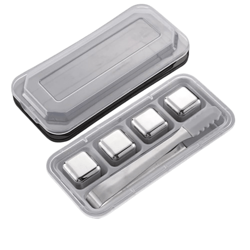 4 Glaçons Réutilisables inox en forme de Dés à jouer glacon reutilisable