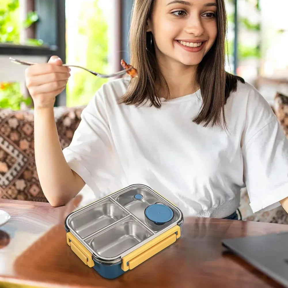Lunch Box Isotherme 850ml Inox 304 avec Compartiments et Soupe lunchbox