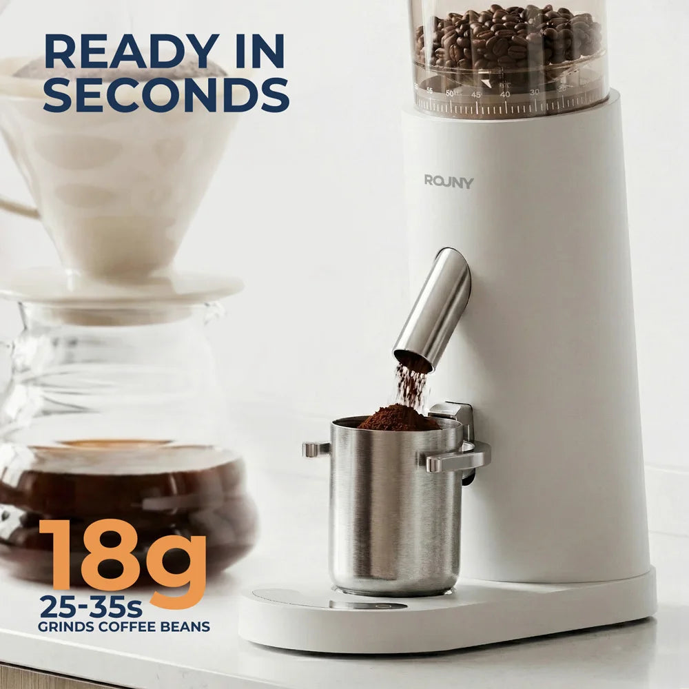 Moulin à Café Électrique Sans Fil – 60 Réglages, Meules 41 mm, USB-C