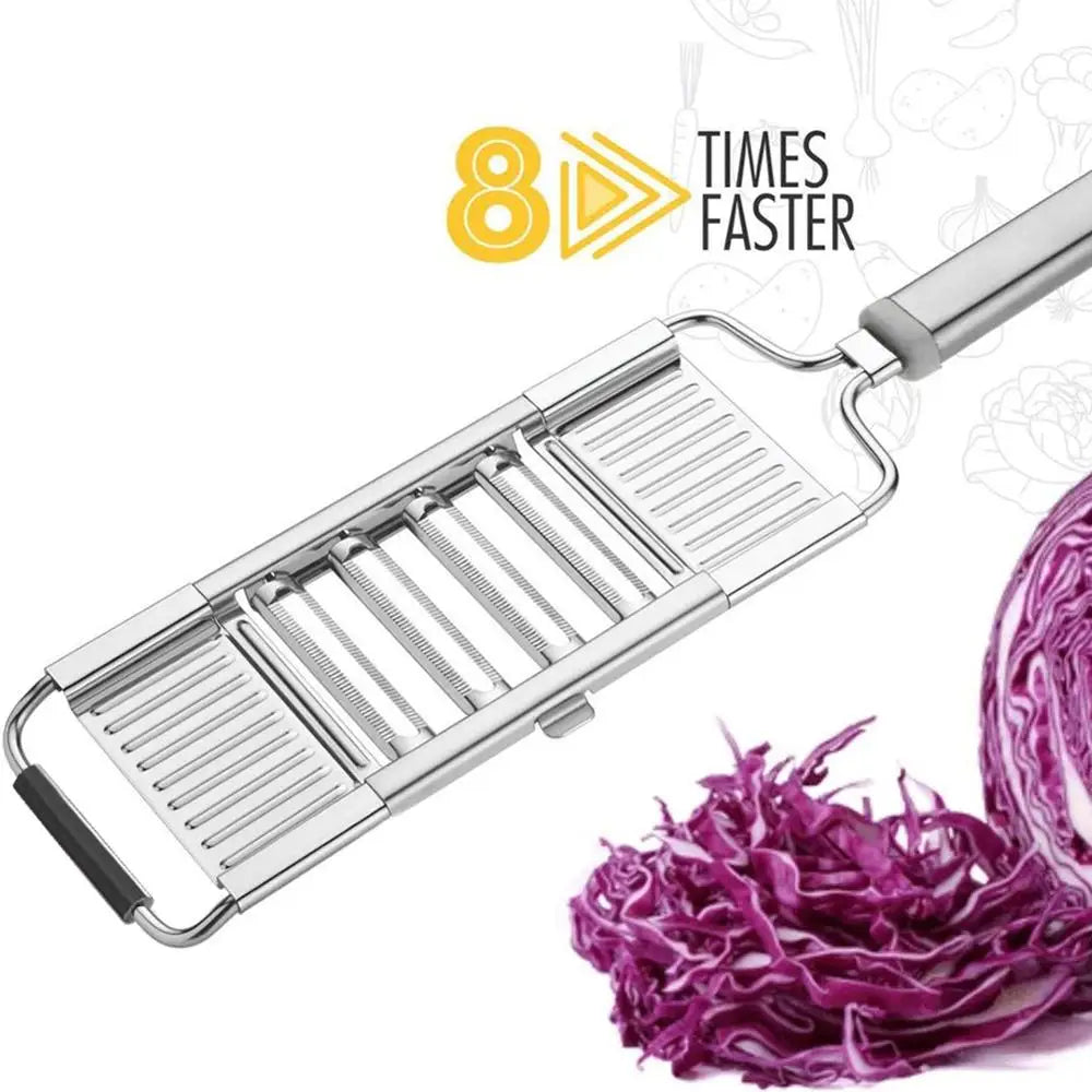 Coupe-légumes Multifonction 4 Lames Inox pour Fruits et Légumes Coupe Légumes