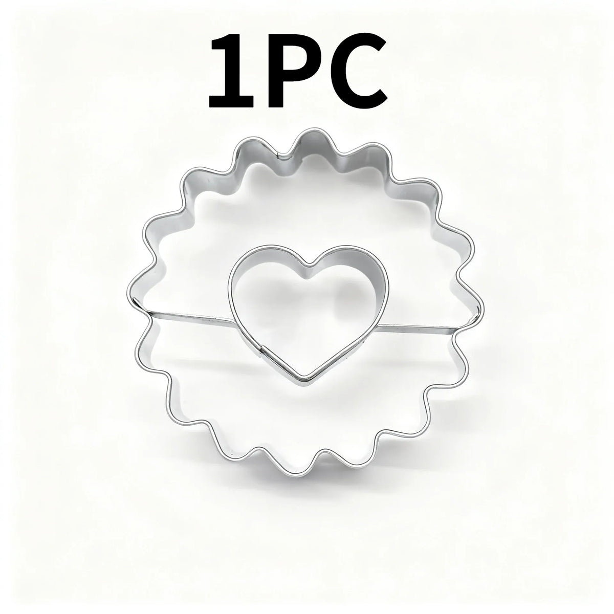 Emporte-pièces en inox cœur et étoile - Set de 2 pour biscuits décorés emportepieces