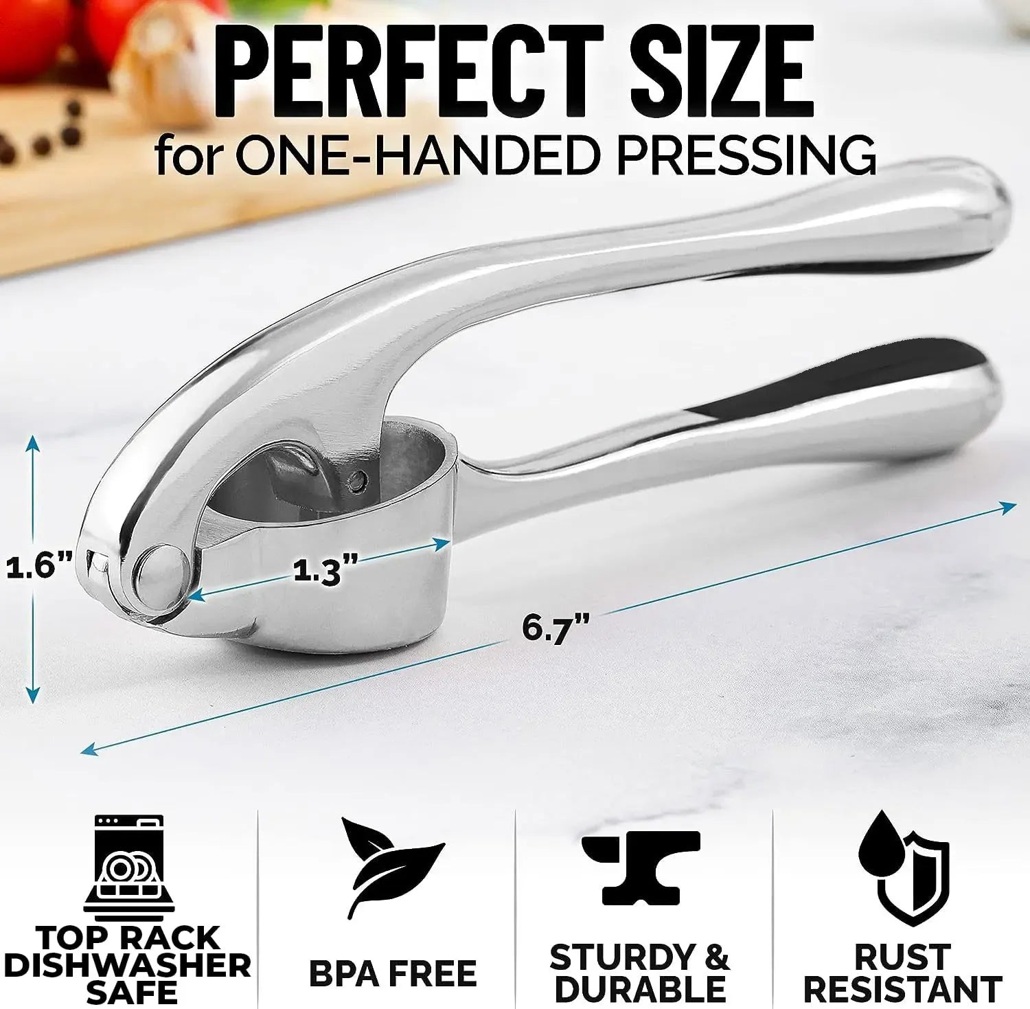 Presse-Ail Inox Manuel | Presse-Gingembre Rocker Écologique presseail