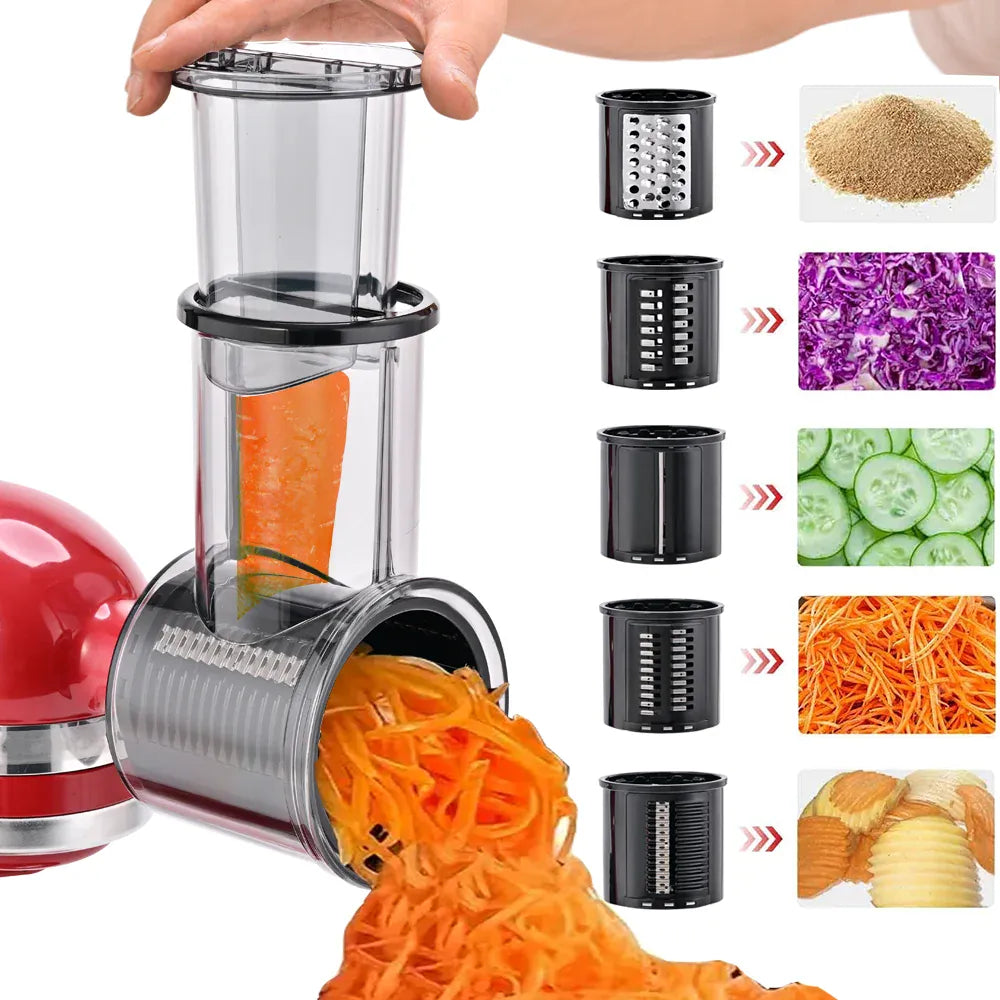 Kit Accessoires Trancheur &amp; Déchiqueteur 5 Lames pour Robots KitchenAid KitchenAid