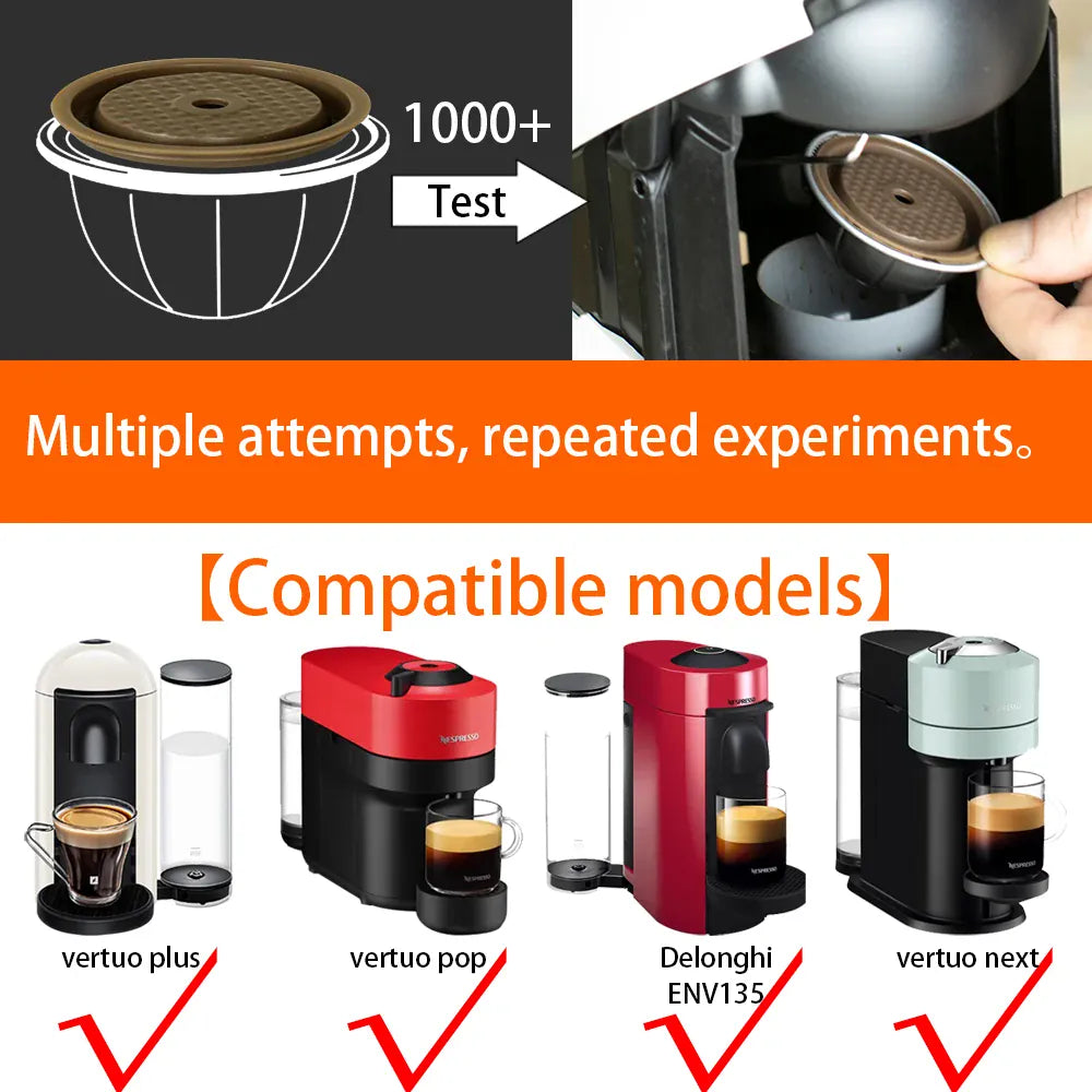 couvercle en silicone réutilisable pour tasse Vertuo