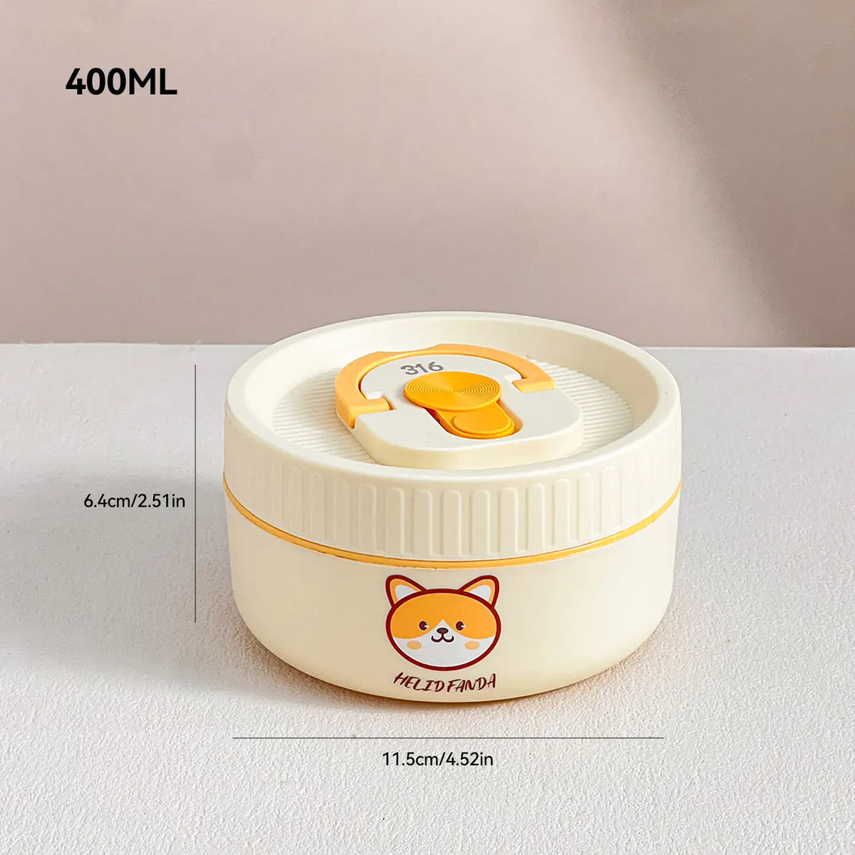 Ensemble de 2 Lunchbox cylindriques isothermes pour enfants (1 litre) Lunchbox