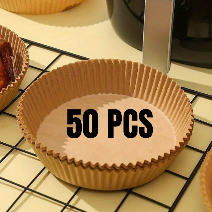 Papier Cuisson Air Fryer Jetable Rond - Lot de 30 Pièces Air Fryer