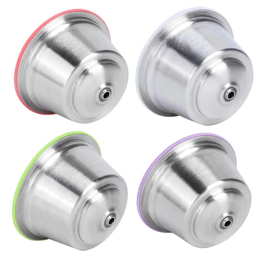 Capsule Café Réutilisable Inox Compatible Dolce Gusto - Lot de 4