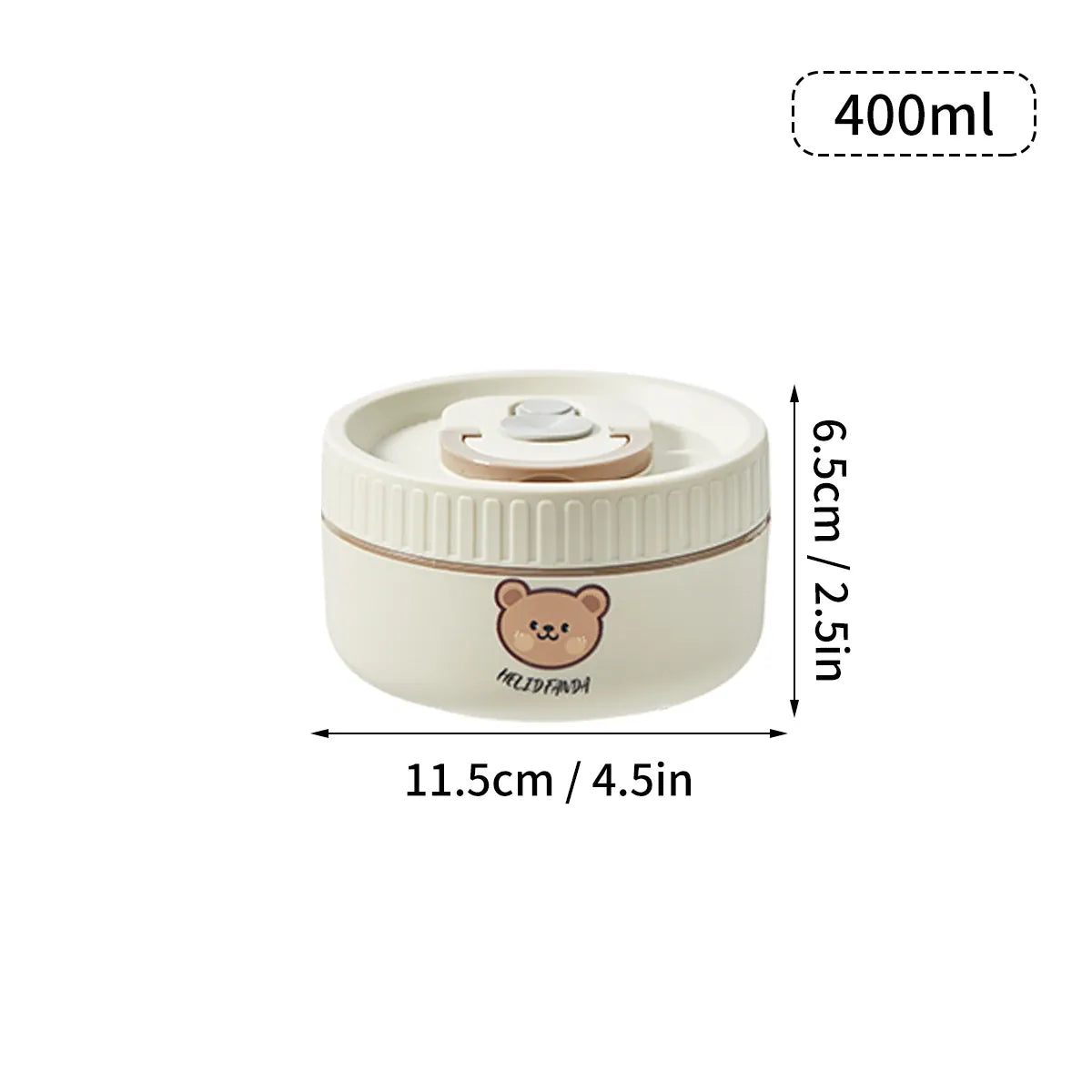Lunchbox cylindrique isotherme 1,4 litre pour enfants lunchbox