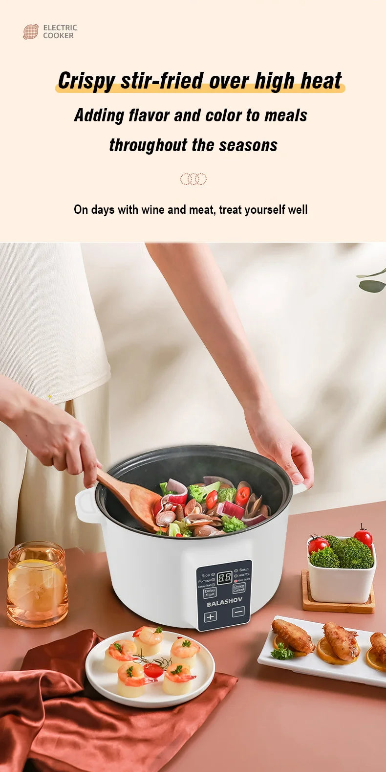 Légumes sautés à feu vif