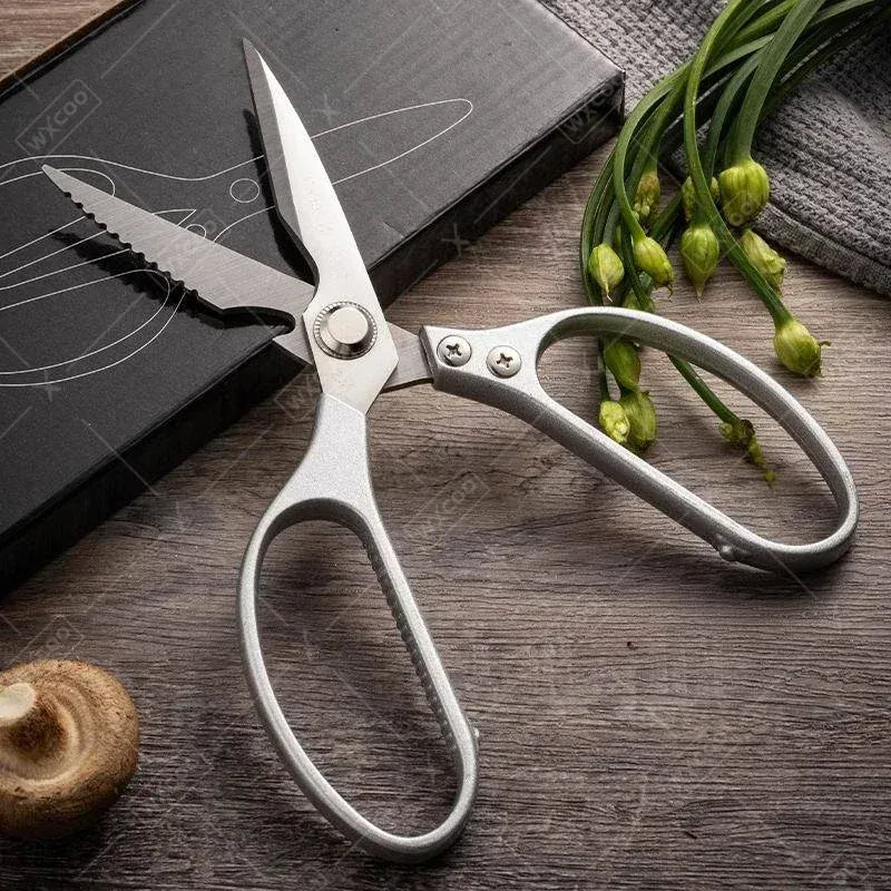 Ciseaux de cuisine multifonctions en inox pour découpe de viandes ciseaux