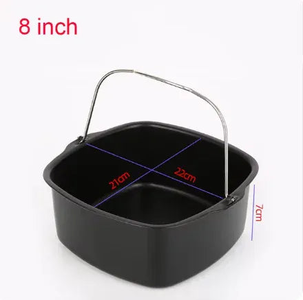 Grille Inox Air Fryer Rectangulaire - Lot de 3 Pièces Air Fryer