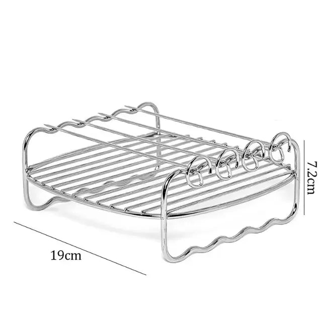 Kit Accessoires Air Fryer 11 Pièces - Cakes Brochettes et Plus Air Fryer