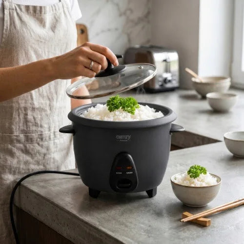 Ouverture du couvercle en verre du cuiseur à riz 1 L