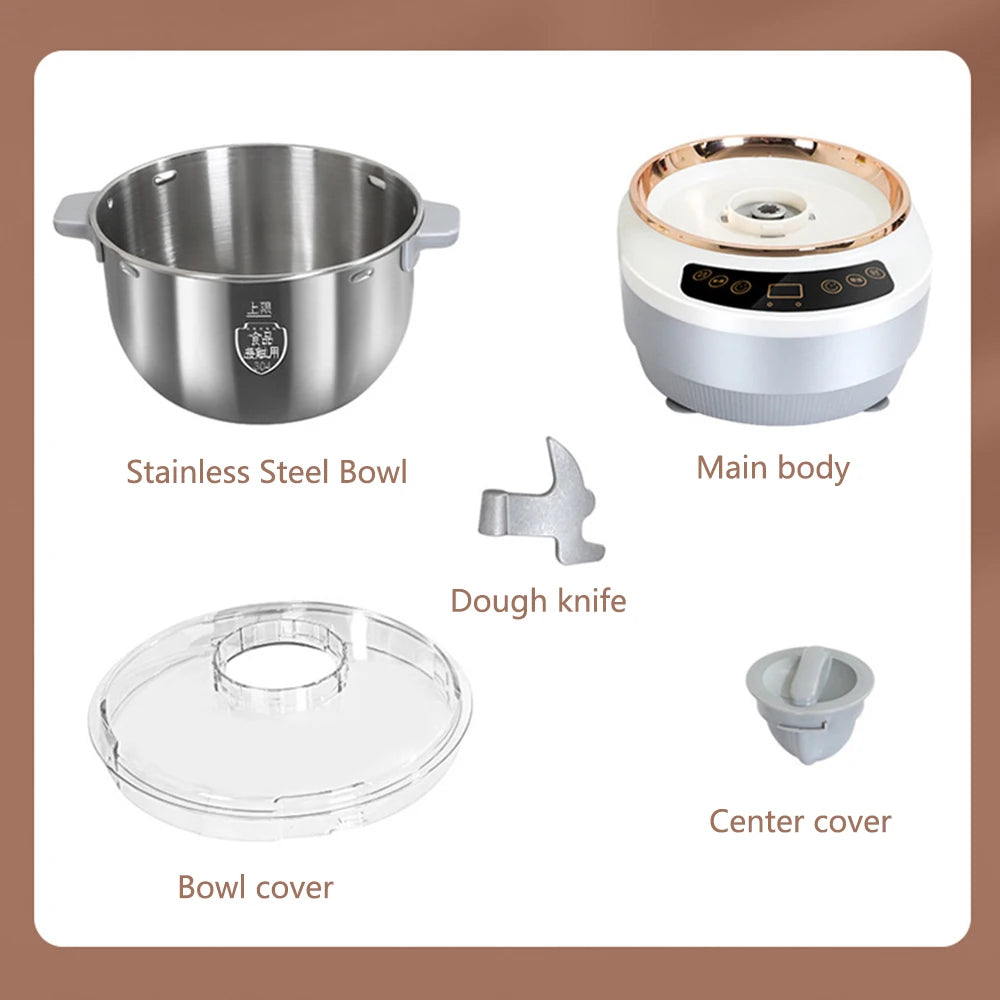 Contenu : cuve inox, bloc moteur, pale, couvercle et petit couvercle