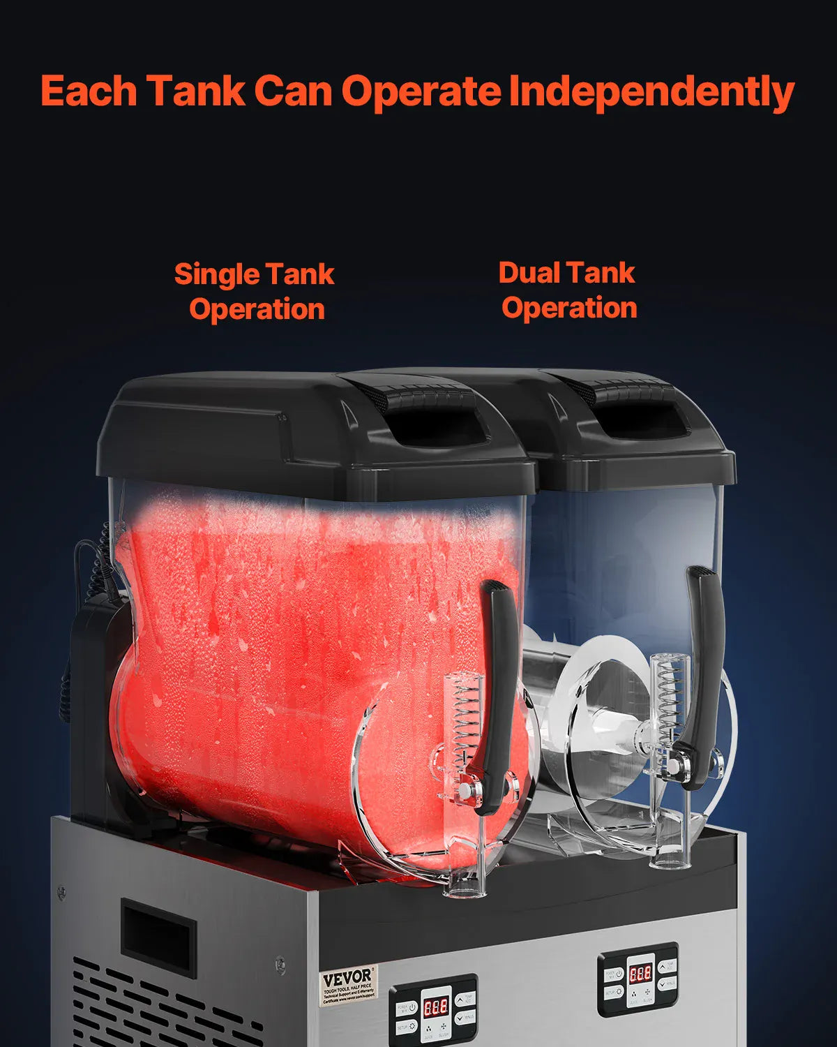 Machine à Granita Professionnelle 3×12 L — Triple Cuve, 144 Boissons machine a granita