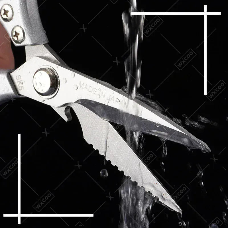 Ciseaux de cuisine inox multifonctions pour couper viandes et os ciseaux