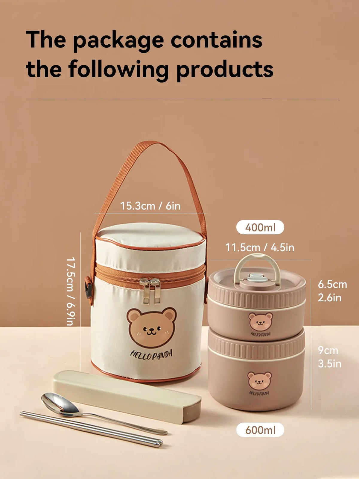 Ensemble de 2 Lunchbox cylindriques isothermes pour enfants (1 litre) Lunchbox