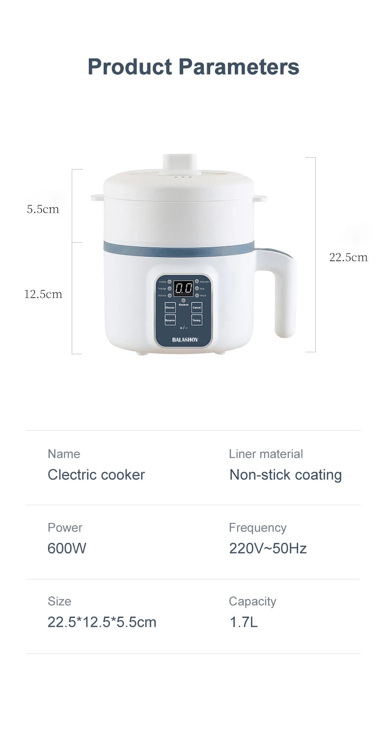 Caractéristiques : 600 W, 1,7 L, 220 V