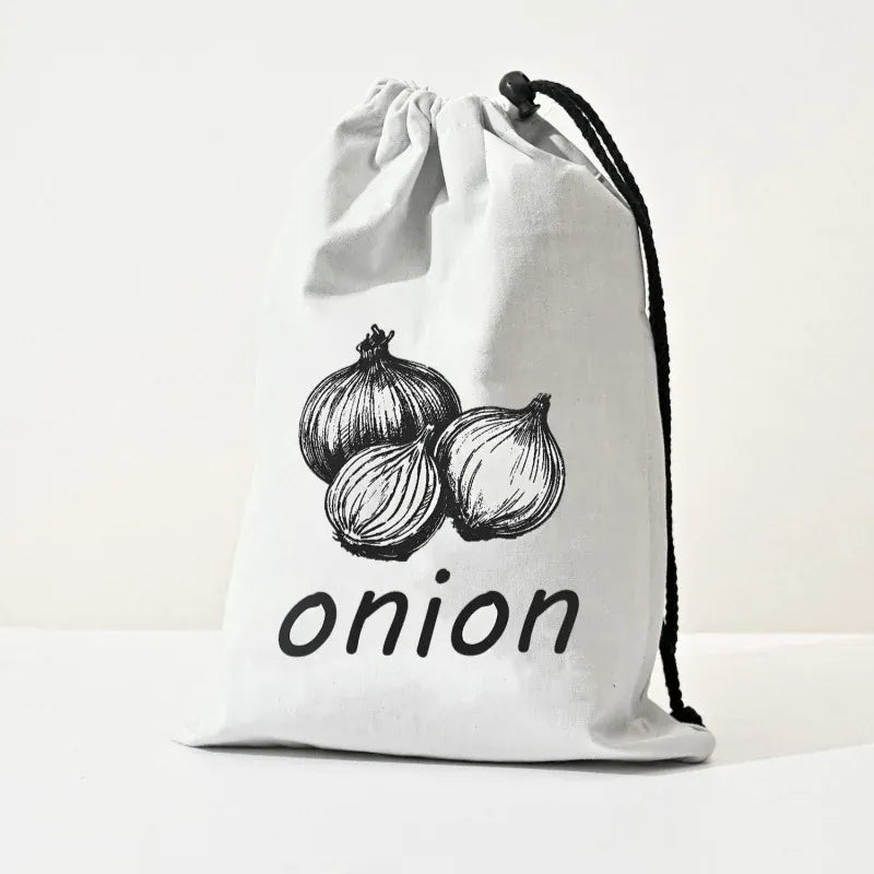 Sacs de conservation pommes de terre et oignons, lot de 2 réutilisables