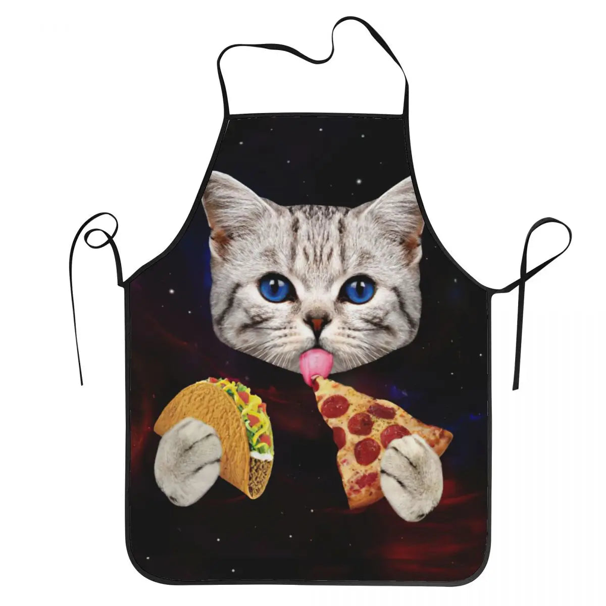 Tablier cuisine chat espace meme original - Oxford - chefs cuisiniers tablier