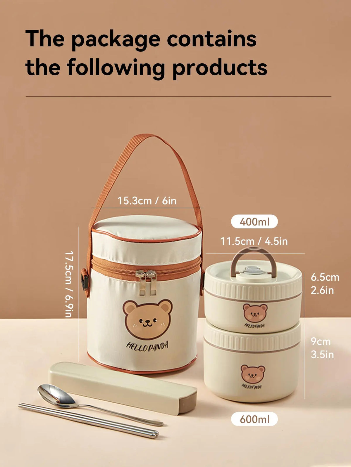 Ensemble de 2 Lunchbox cylindriques isothermes pour enfants (1 litre) Lunchbox