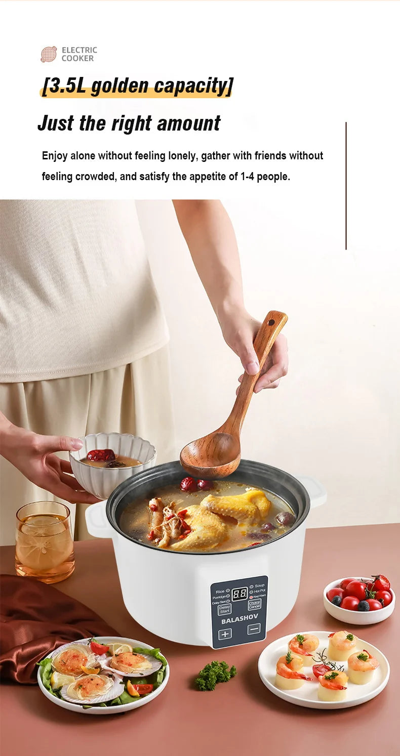 Capacité de 3,5 L pour 1 à 4 personnes