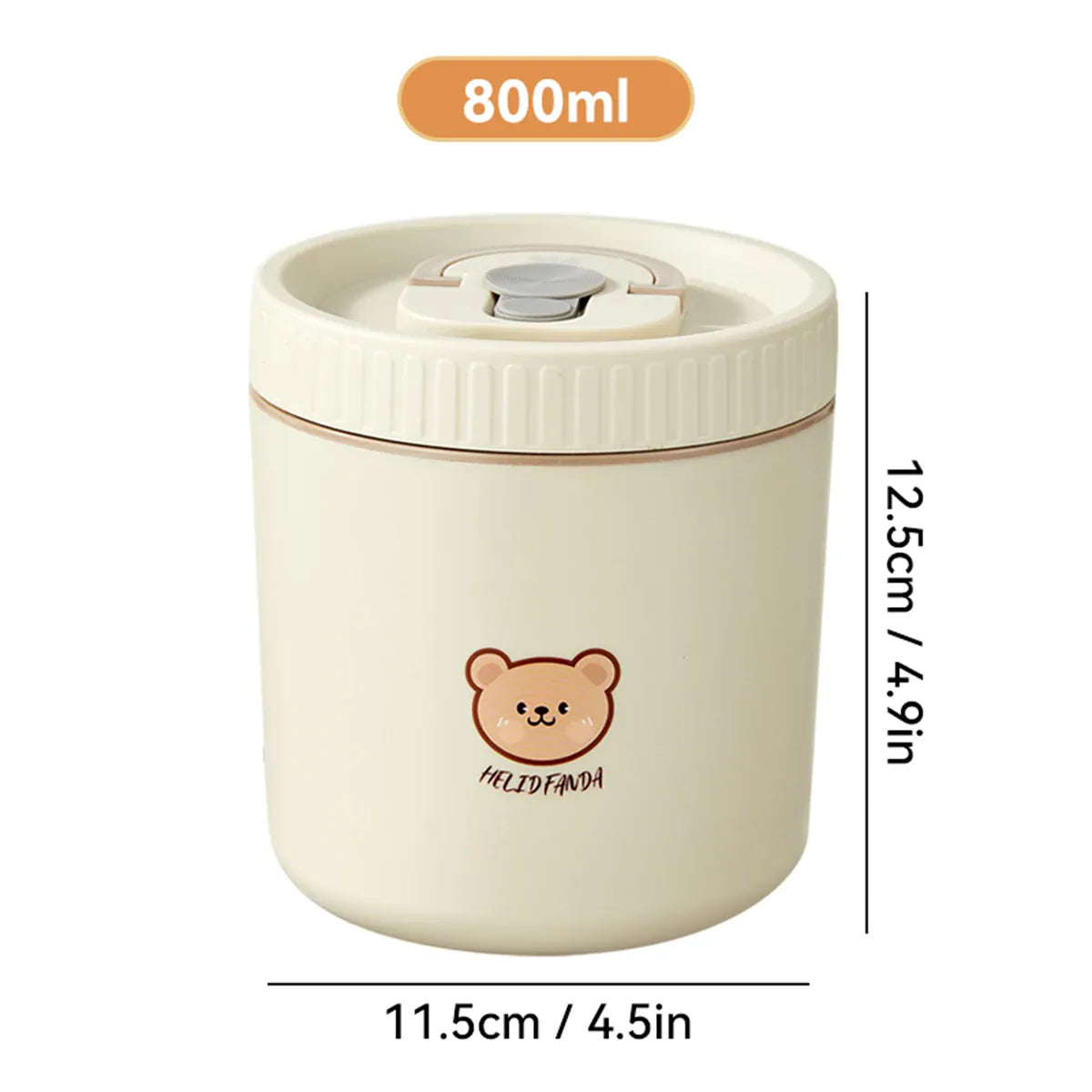 Ensemble de 2 Lunchbox cylindriques isothermes pour enfants (1 litre) Lunchbox