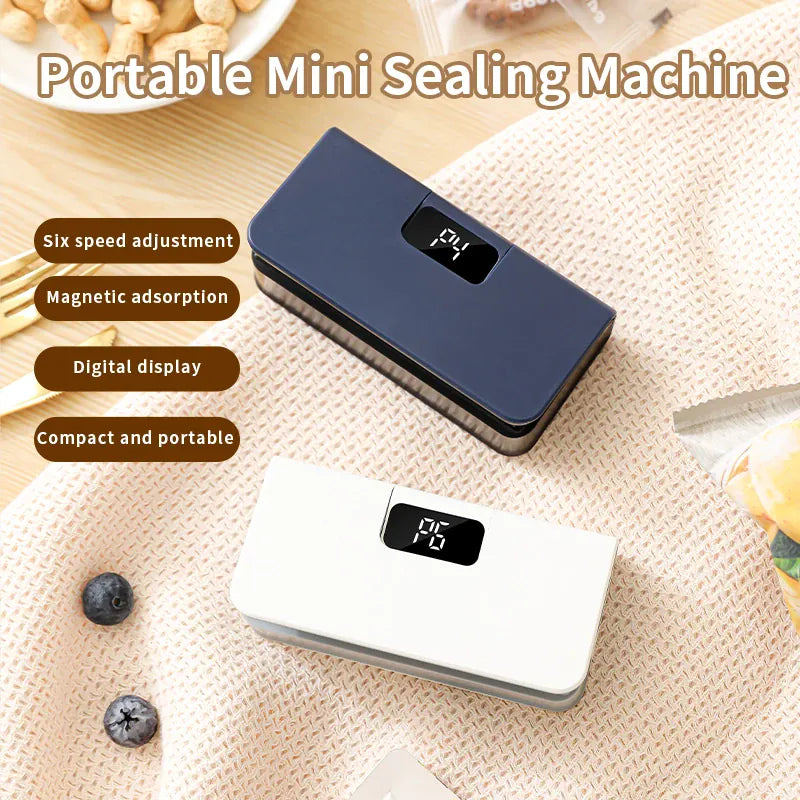 Scelleuse Alimentaire Mini Portable Rechargeable avec Affichage Digital sv
