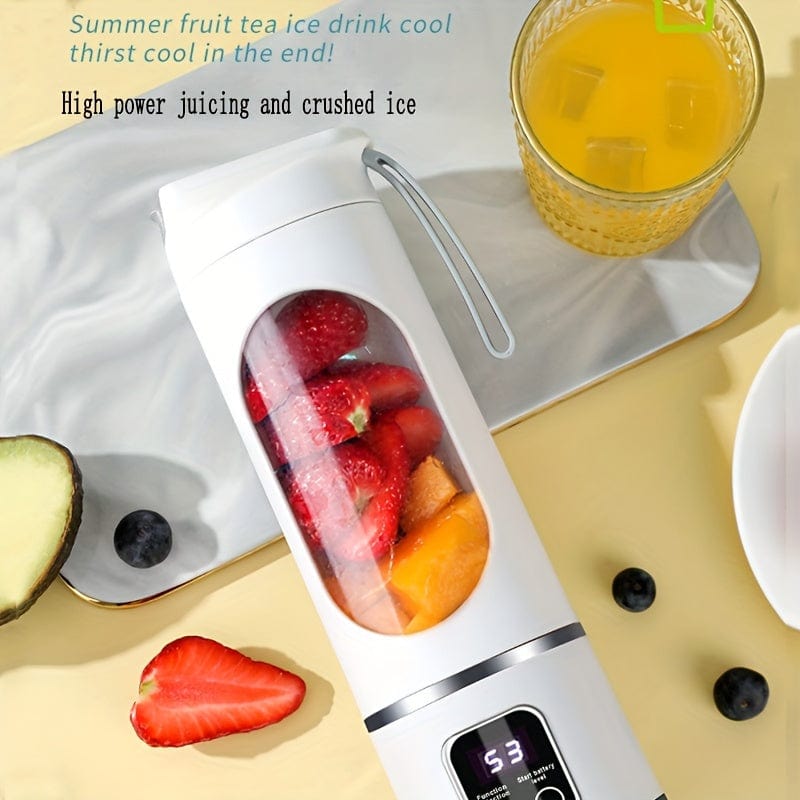 Blender USB Rechargeable avec affichage LED - 450ml, idéal smoothies &amp; milkshakes blender